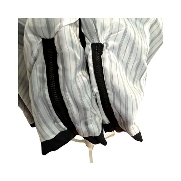 Millard Fillmore Statement Collar Short Trench Coat Flirty Skirt Design Size M - Picture 12 of 15